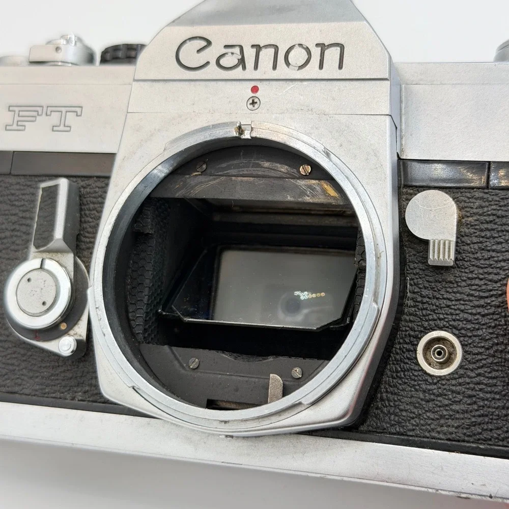 Canon FT QL 35mm SLR Film Camera Body Silver Vintage Made in Japan 160137